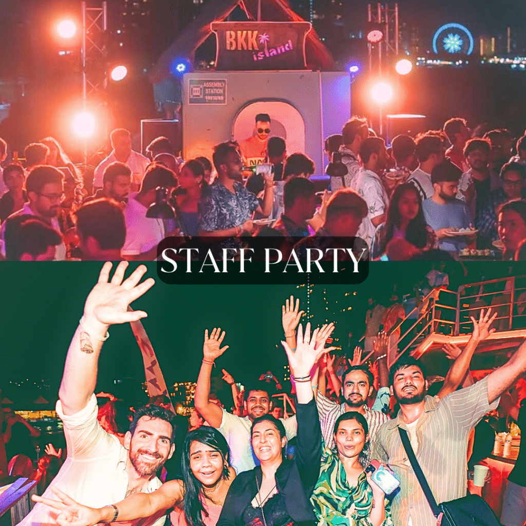 Staff party on Bangkok island, corporate event of all size on our boat