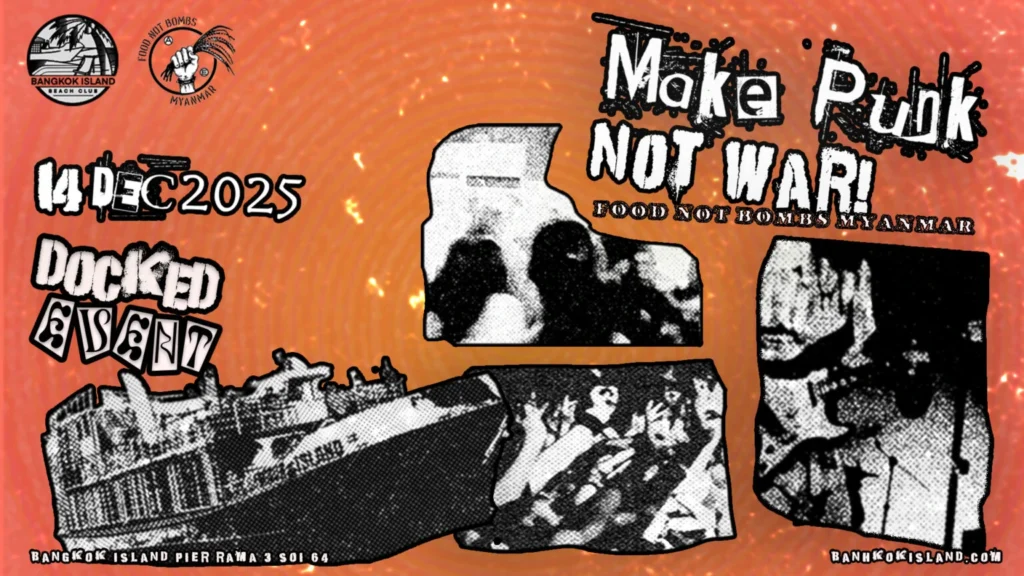 Punk Rock Fundraiser – Make Punk, Not War! for Food Not Bombs Myanmar | Bangkok Island 1 Punk Banner 1536x864 1