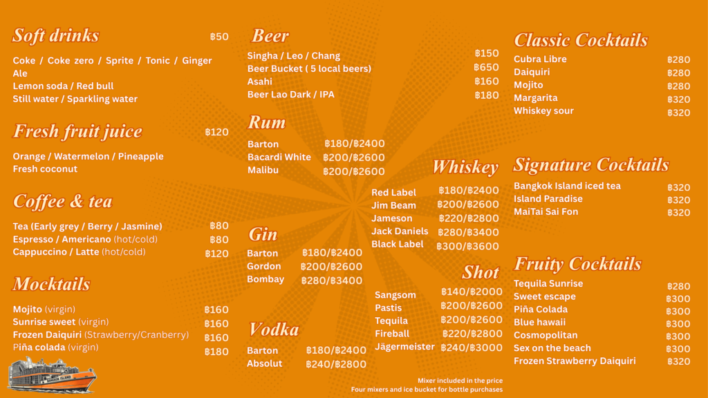 drink menu