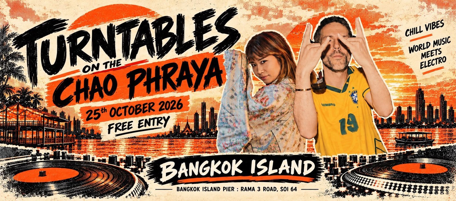 Turntables on the Chao Phraya
